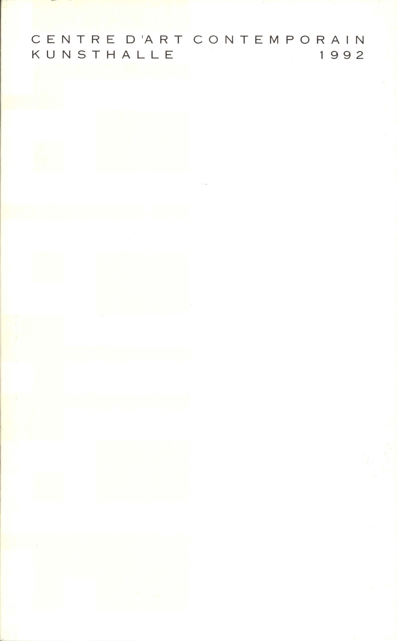 Fri-Art Centre d'Art Contemporain Kunsthalle 1992 image