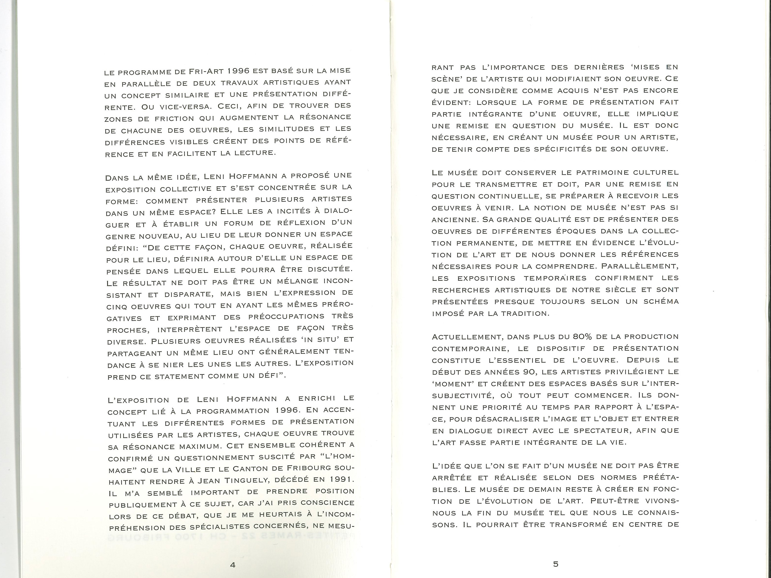 Fri-Art Centre d'Art Contemporain Kunsthalle 1996 image