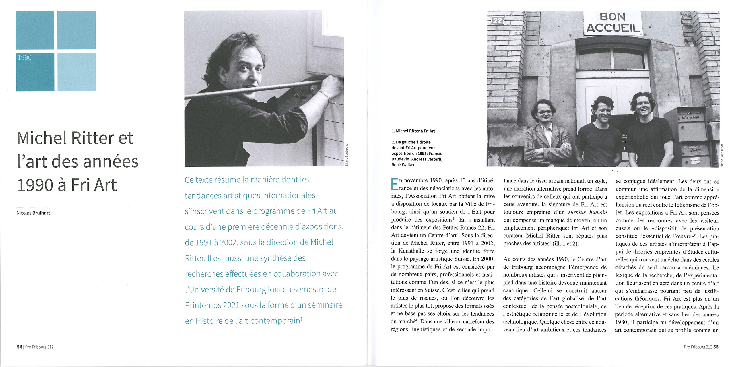 PRO FRIBOURG: Fri Art est né du vide. L'esprit d'une Kunsthalle image